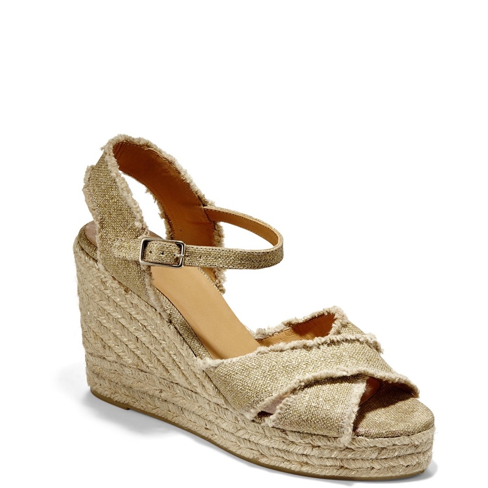 Castaner Beige Espadrille Wedges
